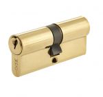Brass Finish 5 Pin JEDO Euro Lock Double Cylinder 60mm Anti Drill & Anti Pick